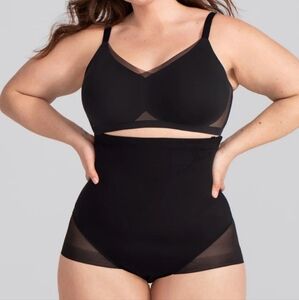 Honeylove SuperPower Brief‎ Vamp Black 2X New